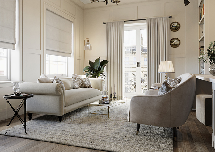 Laura Ashley Swanson, Oyster - Made to Measure Curtains - Image 7